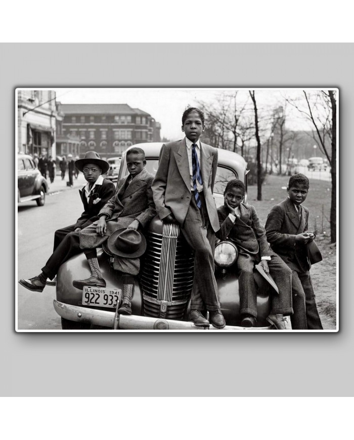 South side boys on Easter morning, South side Chicago Illinois, 1941