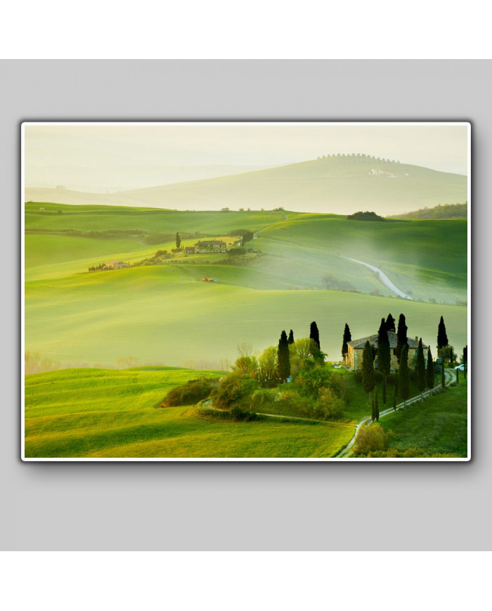 Paisaje de Toscana en primavera, Italia