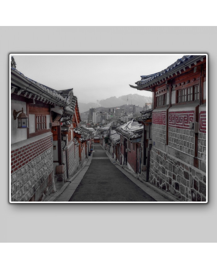 Vista del Seúl antiguo, Korea del Sur