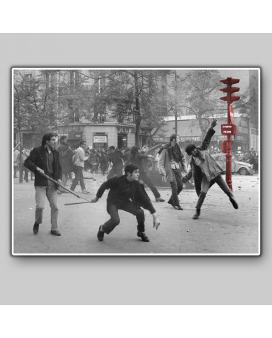 Revolución de Primavera, 6th arrondissement. Boulevard Saint Germain, París, Mayo 1968 Revolución de Primavera, 6th arrondissement. Boulevard Saint Germain, París, Mayo 1968