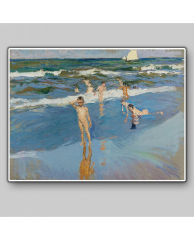 Joaquín Sorolla, Niños en el mar de la playa de Valencia Joaquín Sorolla, Niños en el mar de la playa de Valencia