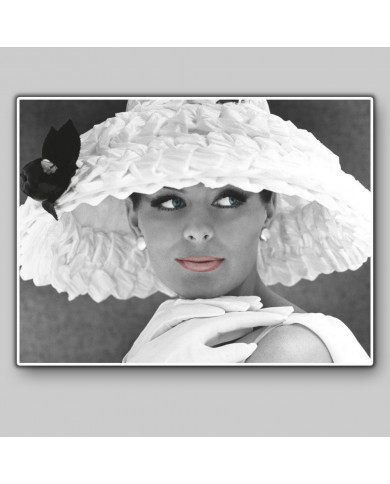 Model with hat, 1950s