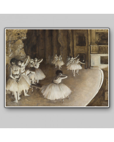 Edgar Degas,Rehearsal on Stage Edgar Degas,Rehearsal on Stage