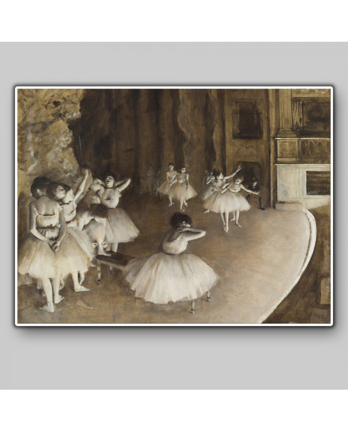 Edgar Degas,Rehearsal on Stage