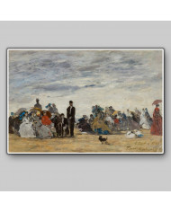Eugène Boudin,The Beach at Trouville
