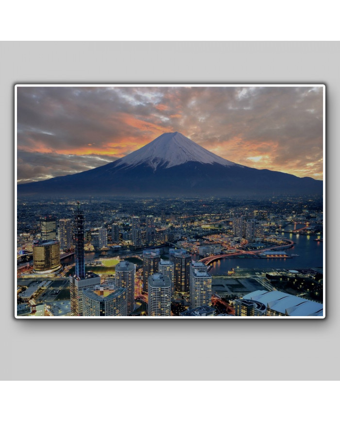 Yokohama junto al Monte Fuji,Japón