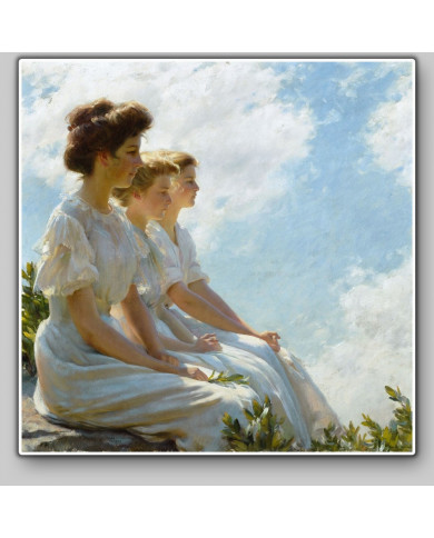 Charles  Curran, On the Heights Charles  Curran, On the Heights