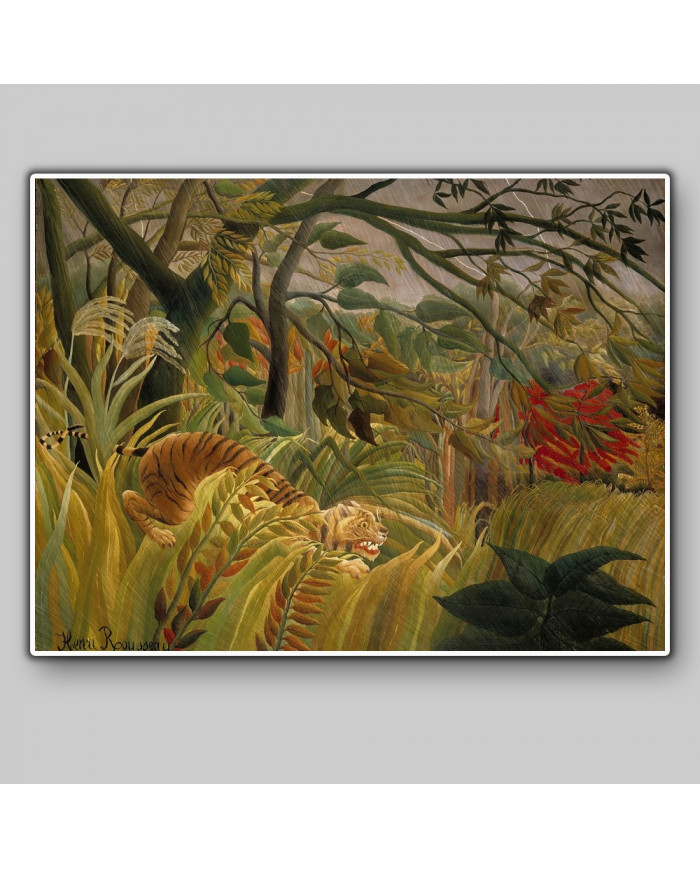 Henri Rousseau, Tigre en una tormenta tropical