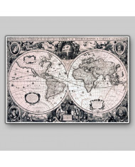 Carte du monde de Jodocus Hondius le Jeune (1594-1629)