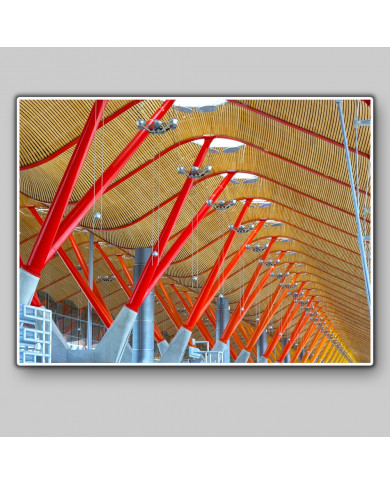 Estructura del airopuerto de Barajas, Madrid, España Estructura del airopuerto de Barajas, Madrid, España