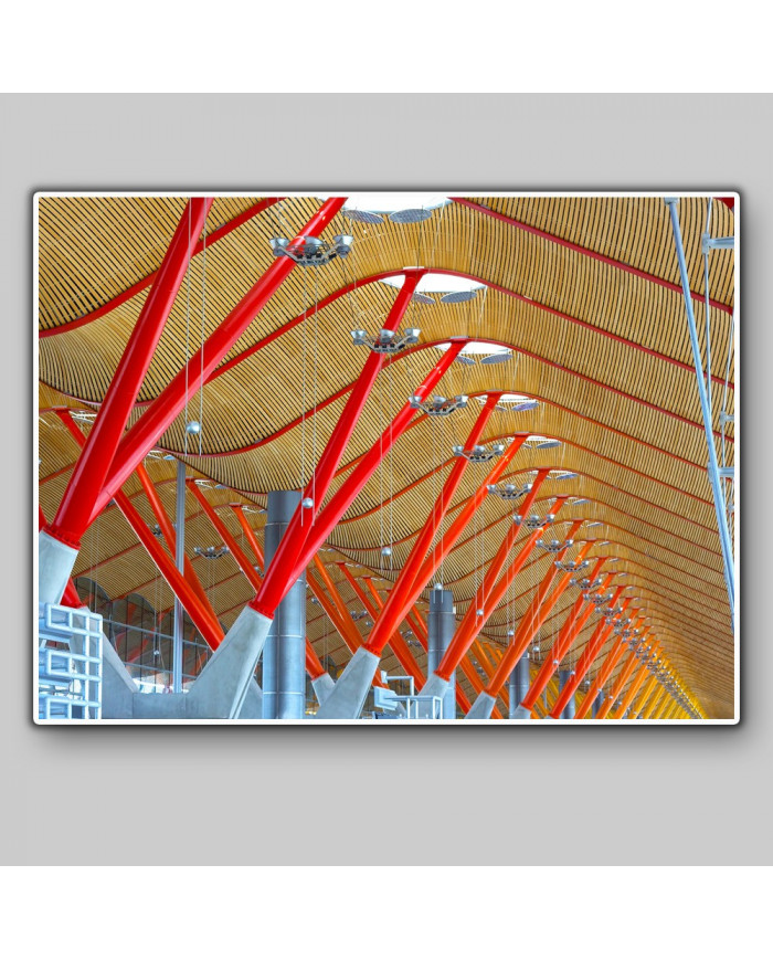 Estructura del airopuerto de Barajas, Madrid, España