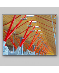 Estructura del airopuerto de Barajas, Madrid, España