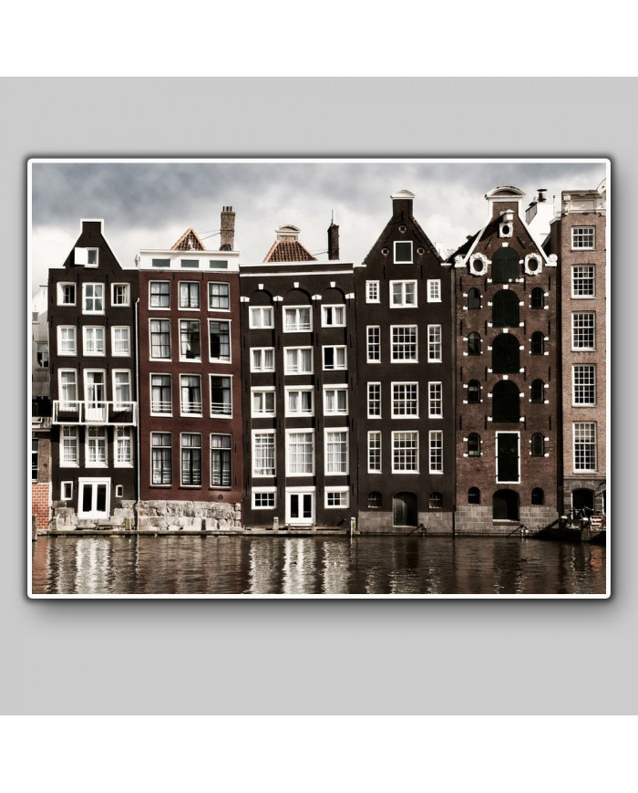 Casas del canal, Amsterdam, Holanda
