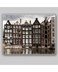 Casas del canal, Amsterdam, Holanda