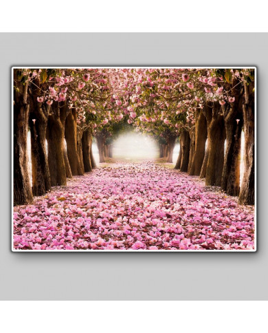 El tunel romántico de flores rosas El tunel romántico de flores rosas