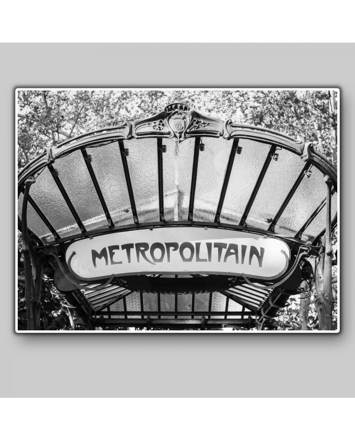 Metro Metropolitain, art nouveau, París, Francia