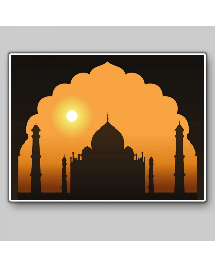 Amanecer en el Taj Mahal, India