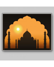 Amanecer en el Taj Mahal, India