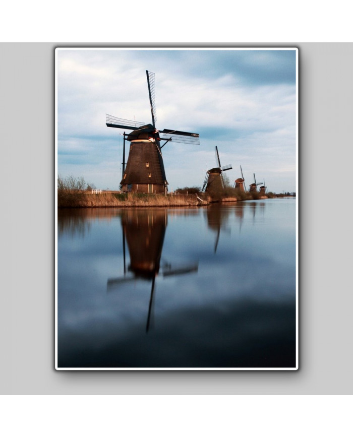 Molinos de viento en Kinderdijk, Rotterdam, Holanda