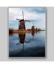 Molinos de viento en Kinderdijk, Rotterdam, Holanda