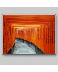 Emtrada al Santuario Fushimi Inari en Kioto, Japón