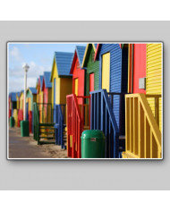 Famosas cabinas de playa, Cape Town, SudÁfrica