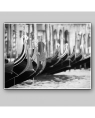 Las góndolas de Venecia, Italia