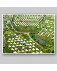 Cementerio chino a vista de pájaro