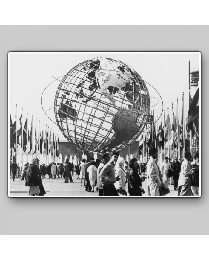 El Unisphere, símbolo de la exposición Universal de Nueva York 1964-65, Parque Flushing Meadow, Nueva York