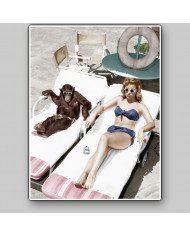 Tomando el sol con mi amigo