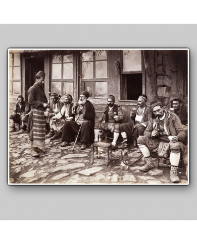 Café en una calle de Estanbul, 1900 Café en una calle de Estanbul, 1900