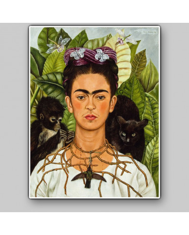 F. Kahlo, Autoportrait au collier d'épines et au colibri F. Kahlo, Autoportrait au collier d'épines et au colibri