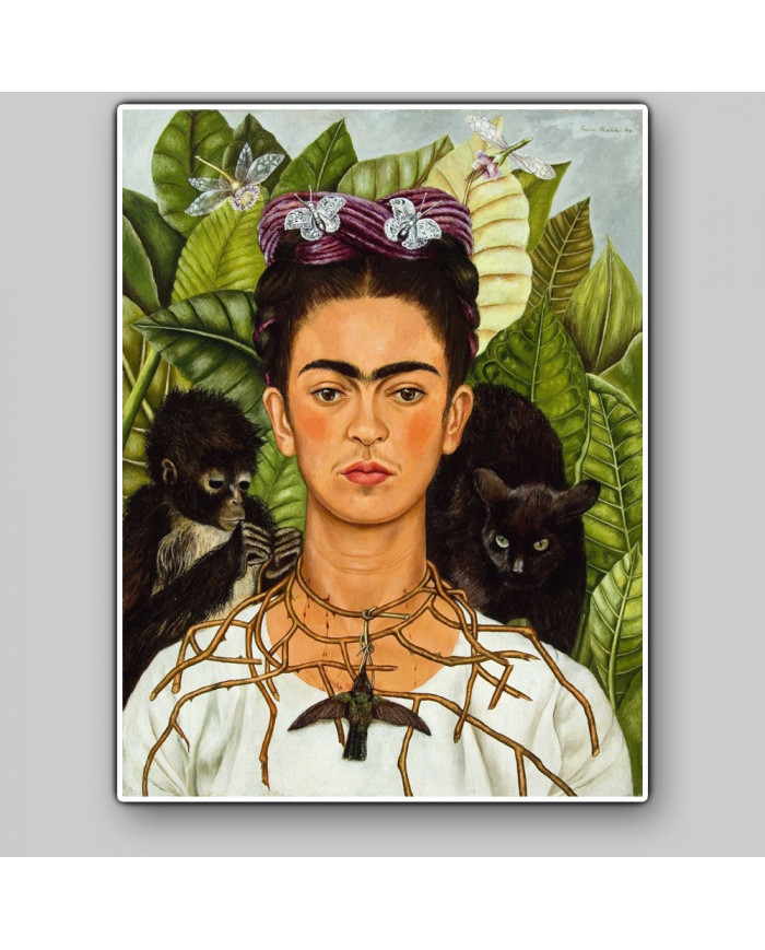 F. Kahlo, Autoportrait au collier d'épines et au colibri