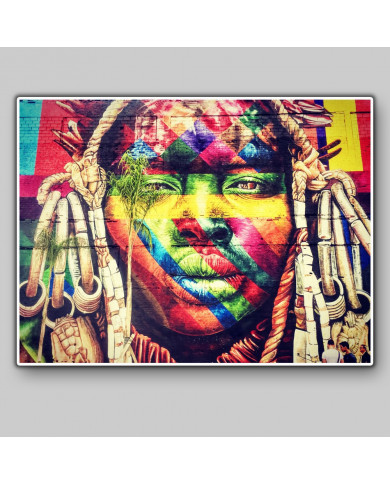 Detalle del mural de 190 metros de Eduardo Kobra, Río de Janeiro Detalle del mural de 190 metros de Eduardo Kobra, Río de Janeiro