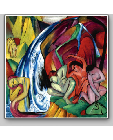 Franz Marc, The Waterfall, Franz Marc, The Waterfall,