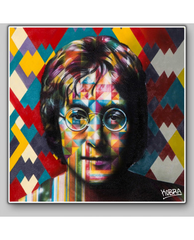 John Lenon según mural de Eduardo Kobra John Lenon según mural de Eduardo Kobra