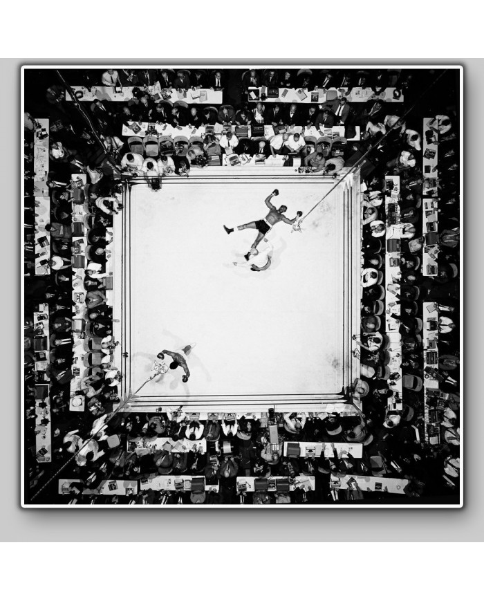 Muhammad Ali celebrando el KO de Cleveland Williams, Houston 1966