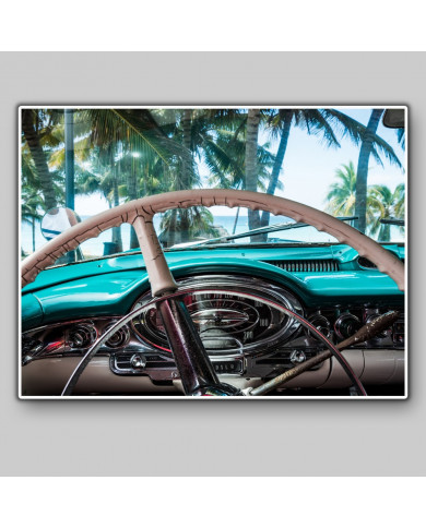 Varadero desde un coche clásico cubano Varadero desde un coche clásico cubano