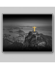 Vista aérea del Cristo Redentor, Río de Janeiro