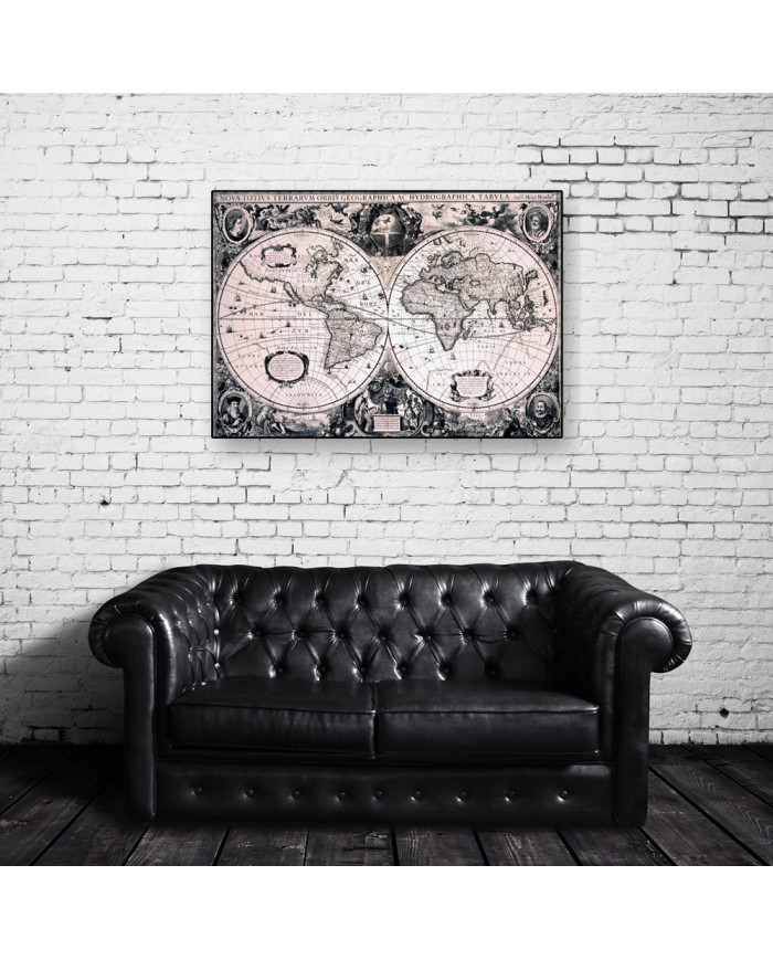 Carte du monde de Jodocus Hondius le Jeune (1594-1629)