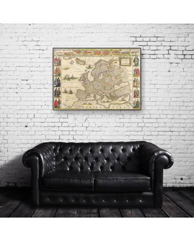 Guillermo Blaeuno,Map of Europe, XVII Guillermo Blaeuno,Map of Europe, XVII