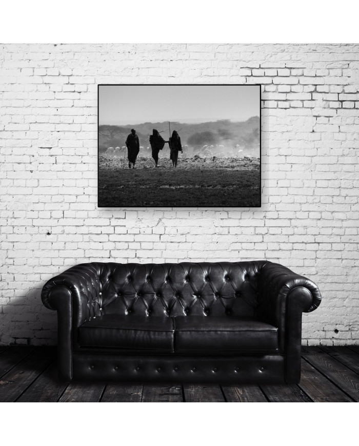 Maasai con su rebaño, Kenia