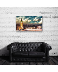 Big Ben desde el puente de Westminster, Londres, Gran Bretaña