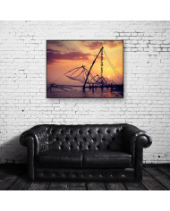 Redes de pescar, Kochi, Kerala, India