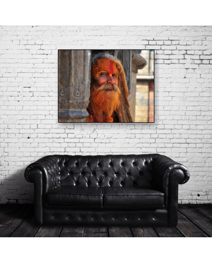 Sadhu en el templo  Pashupatinath en Kathmandu, Nepal