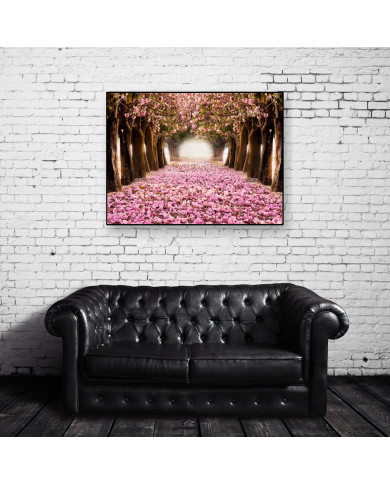 El tunel romántico de flores rosas El tunel romántico de flores rosas