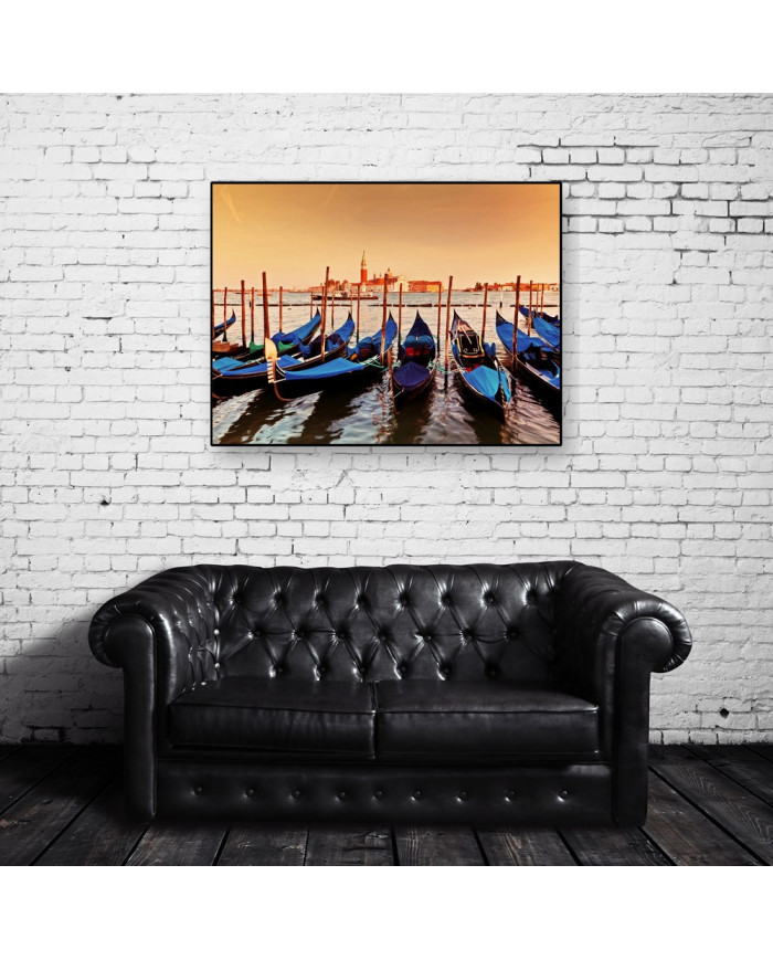 Góndolas del Gran Canal, Venecia, Italia