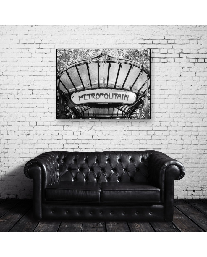 Metro Metropolitain, art nouveau, París, Francia