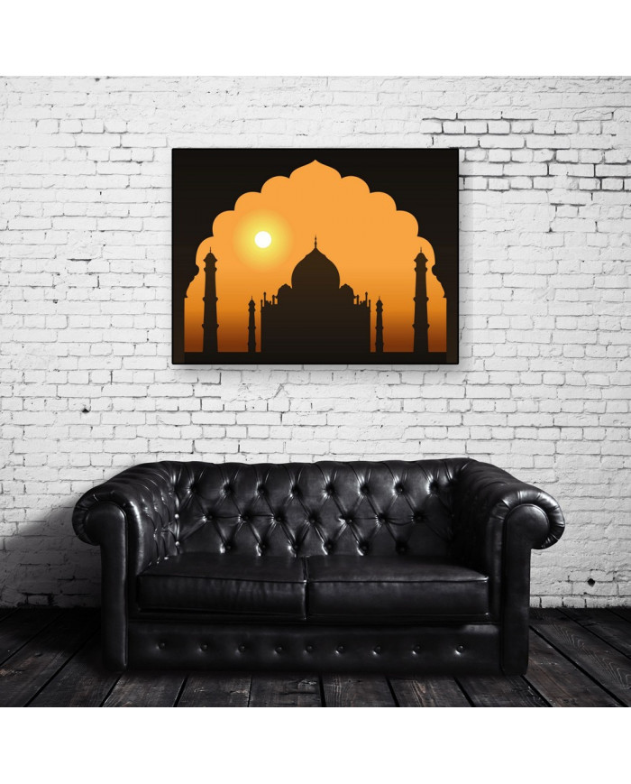 Amanecer en el Taj Mahal, India