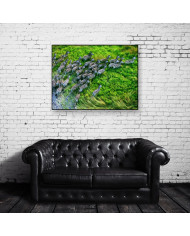 Grupo de zebras atravesando el  Parque Nacional de Nxai Pan, Botsuana